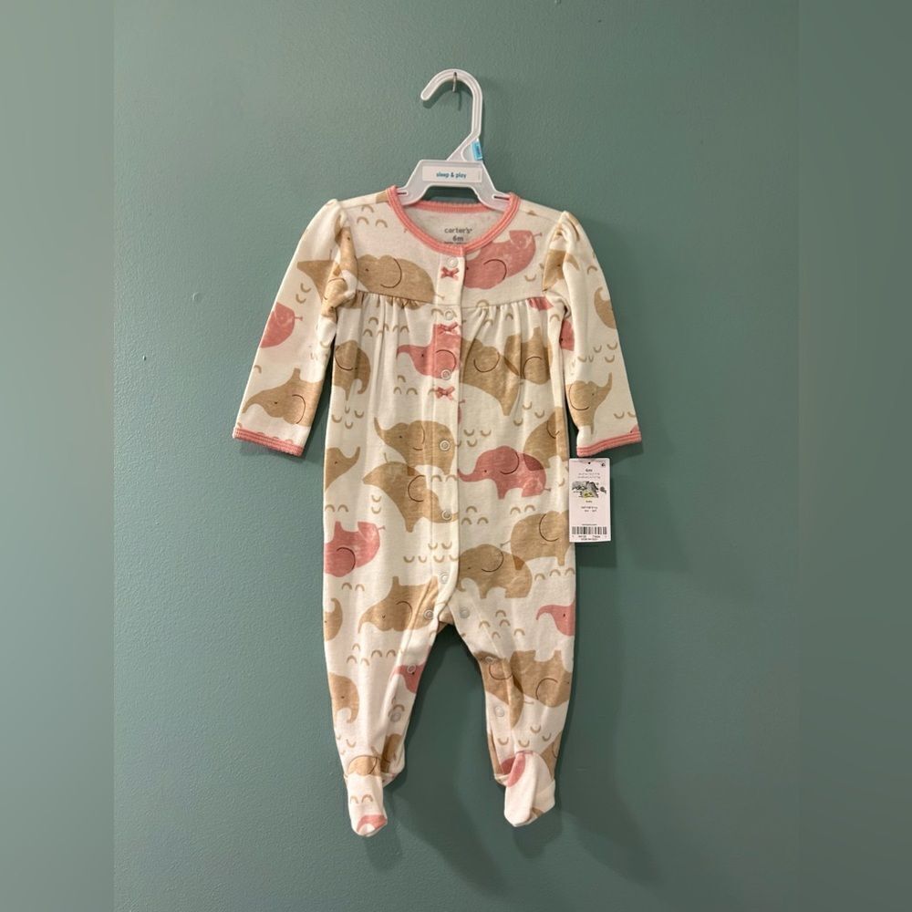 NWT … CARTER’S BABY “Size: 6 Months” Sleeper Pajamas